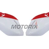 Zadní boční plasty -POLISPORT- červené/bílé, HONDA CRF 250 2004-2005