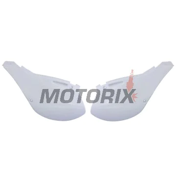 Zadní boční plasty -POLISPORT- bílé, KAWASAKI KX 125/250 1999-2002