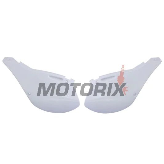 Zadní boční plasty -POLISPORT- bílé, KAWASAKI KX 125/250 1999-2002