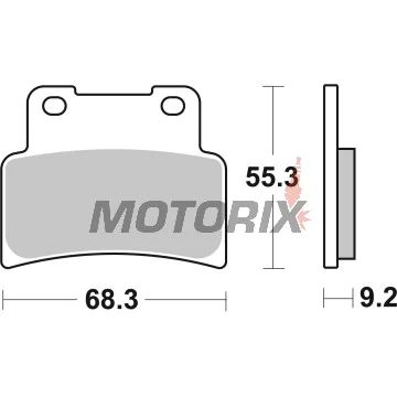 Brzdové destičky -BREMBO- 07GR77SR, Aprilia RS 125 Replica (2006-2007)