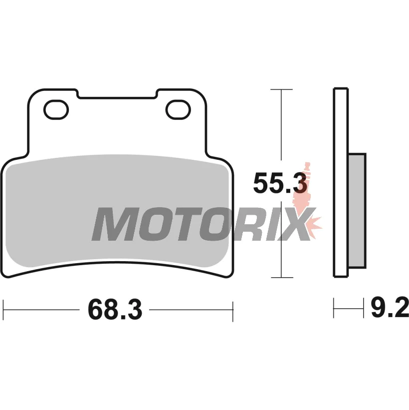 Brzdové destičky -BREMBO- 07GR77SR, Aprilia RS 125 Replica (2006-2007)