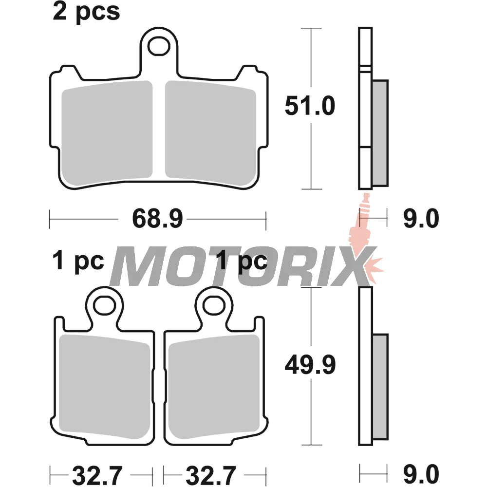 Brzdové destičky -BREMBO- 07HO37SA, Honda VFR 1200F/VFR 1200F DCT V4