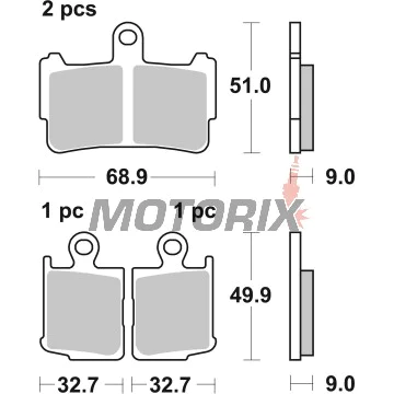 Brzdové destičky -BREMBO- 07HO37SA, Honda VFR 1200F/VFR 1200F DCT V4