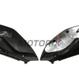 Zadní boční plasty -POLISPORT- černé, KAWASAKI KX 250 2009-2012