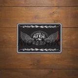 Garážová cedule -OXFORD- Born to Ride, 200x300mm