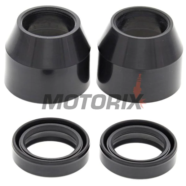 Sada gufer a prachovek přední vidlice -ALL BALLS- Kawasaki KE 100 1976-1979, 1992-1999, 2001, Suzuki RM 100 1976-1978, RV 125 1974-1977, TC 125 1973-1977, TC 185 1974-1977, TS 100 1973-1977, TS 125 1972-1977, Yamaha YBR 125 2005-2014