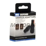 Adaptéry zrcátek -OXFORD- M10 na M8, standardní a levý závit, sada