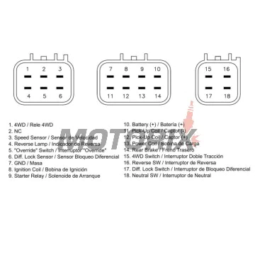 CDI -DZE- YAMAHA YFM 450 2004-2007