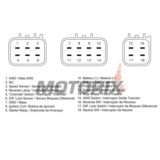 CDI -DZE- YAMAHA YFM 450 2004-2007