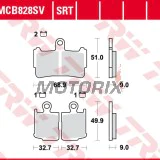Brzdové destičky -TRW- MCB828SRT, sintrované, Honda VFR1200F ABS/DCT V4 (2010-2013)