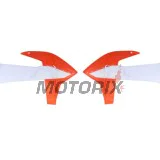 Přední boční plasty -POLISPORT- oranžové/bílé, KTM SX, SX-F, XC, XC-F 125-450 2019-2023