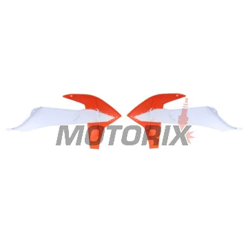 Přední boční plasty -POLISPORT- oranžové/bílé, KTM SX, SX-F, XC, XC-F 125-450 2019-2023