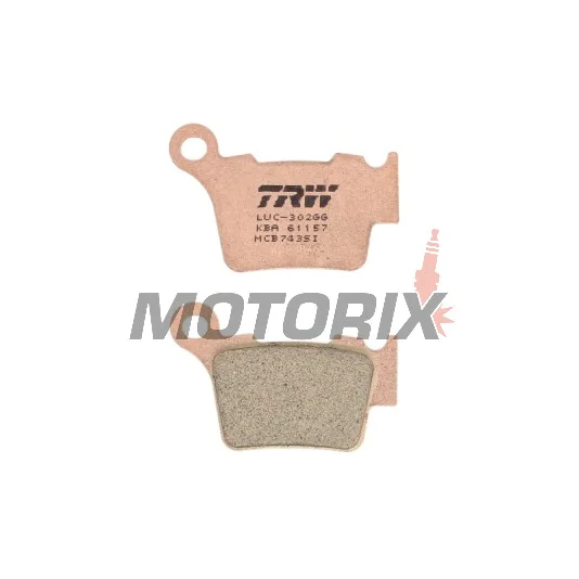 Brzdové destičky -TRW- MCB743SI, BMW G450X, Husaberg FE/TE, Husqvarna CR/FC/FE/FS/SM/SMR/TC/TE/WR, KTM EXC/EXC-F/SX/SX-F/XC/XC-F/XC-W 125-560 (1998-2020)