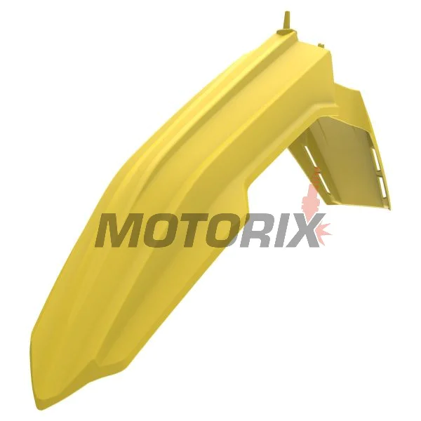 Přední Supermoto blatník -POLISPORT- žlutý, SUZUKI RM-Z 250/450 2019-2023