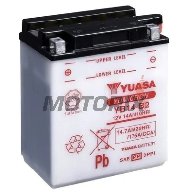 Akumulátor -YUASA- YB14-B2, 15Ah 12V