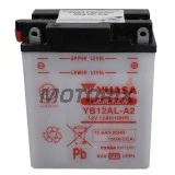Akumulátor -YUASA- YB12AL-A2+ELEKTROLI, 12.6Ah 12V