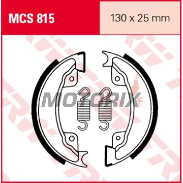 Brzdové čelisti -TRW- MCS815, 130x25mm, Honda XL 500R (1982-1985), XR 500R (1982-1984)