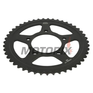 Zadní rozeta -JT- JTR829,47ZBK, 47 zubů, černý zinek, ocelový, Suzuki GSF 600 1994-2004, GSF 650 2005-2006, GSX 600/750 1989-2006, GSX-R 1100 1986-1988, GSX-R 400 1988-1989, GSX-R 600 1992-1993, GSX-R 750 1985-1990, RF 600 1993-1997, VZ 800 1997-2004