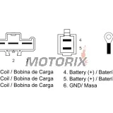 Regulátor dobíjení -DZE- regulátor dobíjení, 12V, 35A, HUSQVARNA ENDURO, SUPERMOTO, SVARTPILEN, VITPILEN; KTM ADVENTURE, DUKE, ENDURO, RALLY, RC8, SM, SMC, SUPER DUKE, SUPERMOTO 450-1190 2003-2021