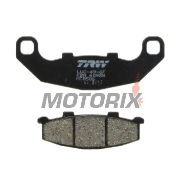 Brzdové destičky -TRW- MCB586, Kawasaki GPX400R, GPZ500S/500R, KR-1 250, Xantus 400, Zephyr 400/550, ZXR250, Suzuki GSX1100G, RGV250 (1987-2004)