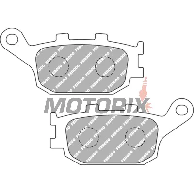 Brzdové destičky -FERODO- FDB754EF, Honda Hornet/CBF/CBR Fireblade/VTR, Suzuki V-Strom/Bandit/SV, Yamaha FZ1/FZ6/XJ6/R1/R6, Kawasaki Versys 1991-2019