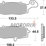 Brzdové destičky -BREMBO- 07KA19SA, Kawasaki ER-6F/ER-6N/KLE/KLR/VN/Z/ZR/ZR-7 650-1600, roky 1996-2007 | Suzuki DL/GSF/GSX/RV/SV/VL 200-1500