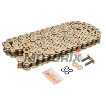 Řetěz -DID- 530ZVMX2G&G-114, velikost 530, 114 článků, dvojité zesílený, zlatá