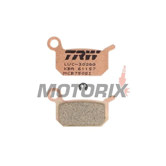 Brzdové destičky -TRW- MCB750SI, Husqvarna CR/SM 50 2011-2012; KTM GS/MX/SX/SXS 50/65/125 1986-2018; KTM Junior/Senior 50 2001-2003