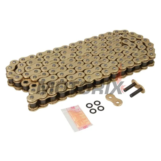 Řetěz -DID- 530ZVMX2G&G-122, velikost 530, 122 článků, dvojité zesílený, zlatá