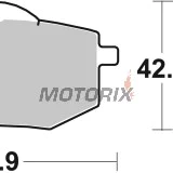 Brzdové destičky -BREMBO- 07YA1909, Yamaha XV535 Virago, XV535S (1988-1994)