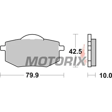 Brzdové destičky -BREMBO- 07YA1909, Yamaha XV535 Virago, XV535S (1988-1994)