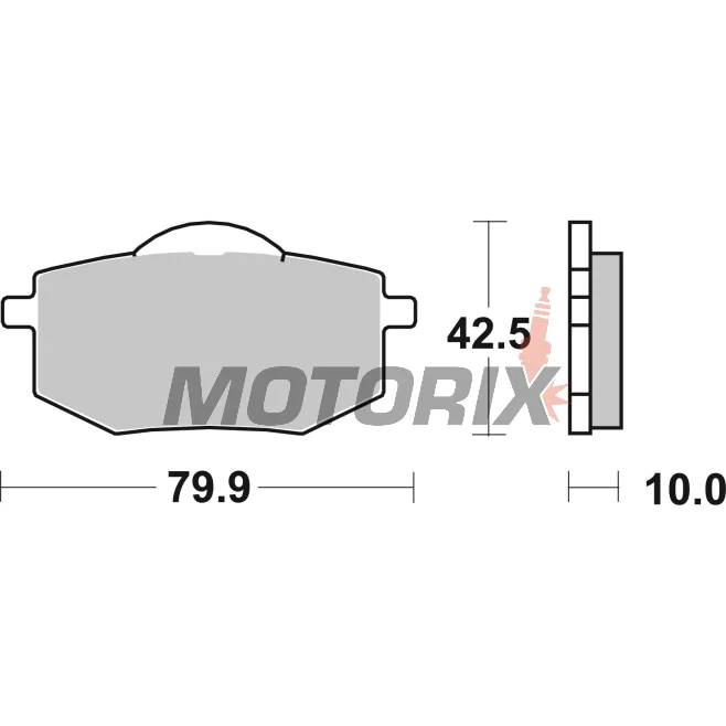 Brzdové destičky -BREMBO- 07YA1909, Yamaha XV535 Virago, XV535S (1988-1994)