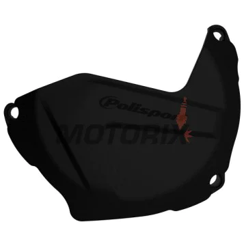 Chránič víka spojky -POLISPORT- černý, KAWASAKI KX 250 2009-2020