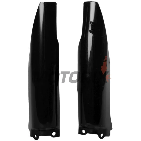 Chrániče přední vidlice -POLISPORT- černé, KAWASAKI KX 125/250 2004-2008