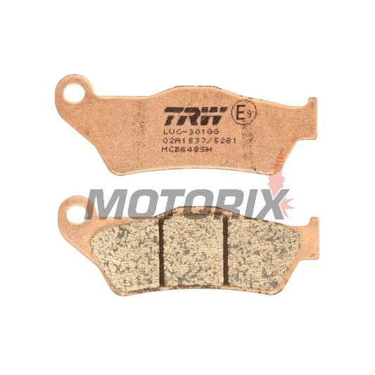 Brzdové destičky -TRW- MCB648SH, Alfer 250, Aprilia MX/Mana/Pegaso/RST, ATK Cross/Enduro, BMW G450X/HP2, Ducati Monster, Gas Gas EC, Husqvarna SM/TE/WR, KTM Adventure/EXC/SX, Moto Guzzi Stelvio, Yamaha TT/Majesty