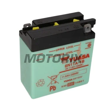 Akumulátor -YUASA- 6N11A-1B, 12Ah 6V