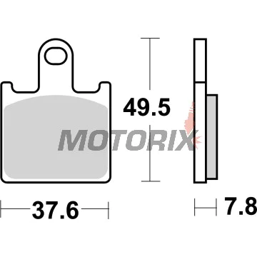 Brzdové destičky -BREMBO- 07KA28SA, Kawasaki GTR1400/Z750R/Z1000/ZX-6R & Suzuki B-King 1300