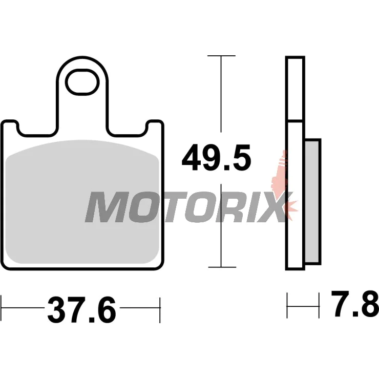 Brzdové destičky -BREMBO- 07KA28SA, Kawasaki GTR1400/Z750R/Z1000/ZX-6R & Suzuki B-King 1300