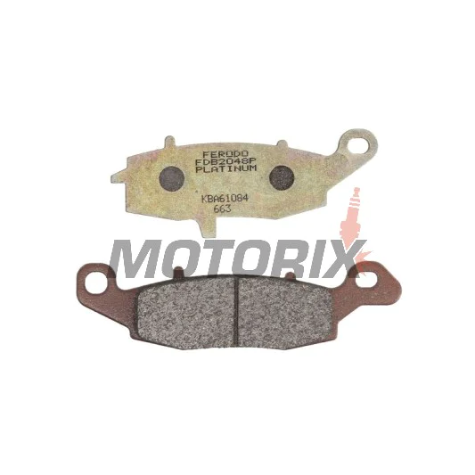 Brzdové destičky -FERODO- FDB2048P, Kawasaki ER-6/Versys/KLR/VN/Z/Zephyr/ZR-7 650-1600 1996-2007, Suzuki V-Strom/Bandit/GSX 750F/SV 650/Intruder 600-1500 1998-2015