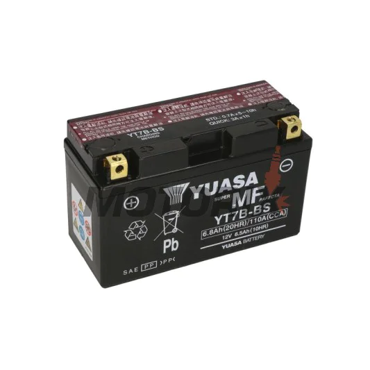 Akumulátor -YUASA- YT7B-BS, 7Ah 12V