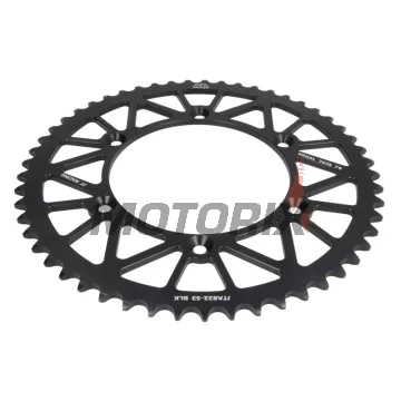 Zadní rozeta -JT- JTA822,53BLK, 53 zubů, černý, hliníkový, Husqvarna TC 449 2011-2012