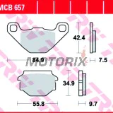Brzdové destičky -TRW- MCB657, Aprilia ETX/MX/Pegaso/RX/SX/Tuareg 125-650, Beta Alp/Euro/Jonathan/M4, Buell M2/S1/S3 1200, Cagiva N90/WMX 50, Fantic Big Wheel/Grinta/Leader, Garelli Big Wheel/Bip Racing, Gas Gas Enducross 125TT, Gilera Eaglet 50, Husqvarn