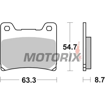 Brzdové destičky -BREMBO- 07YA11SP, Yamaha BT/FJ/FZR/FZS/TDM/XJ/XJR/XV/YZF 125-1300cc (1983-2011)
