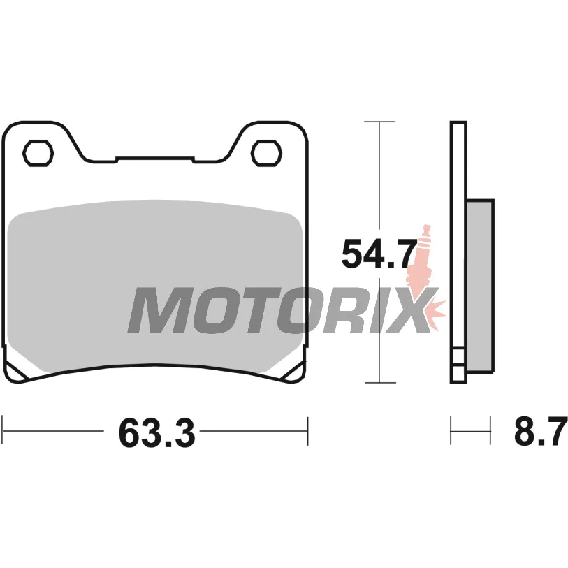 Brzdové destičky -BREMBO- 07YA11SP, Yamaha BT/FJ/FZR/FZS/TDM/XJ/XJR/XV/YZF 125-1300cc (1983-2011)