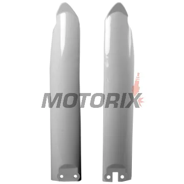 Chrániče přední vidlice -POLISPORT- bílé, KAWASAKI KX 125/250/500 1994-2003