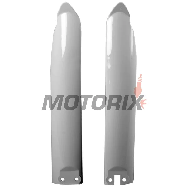 Chrániče přední vidlice -POLISPORT- bílé, KAWASAKI KX 125/250/500 1994-2003