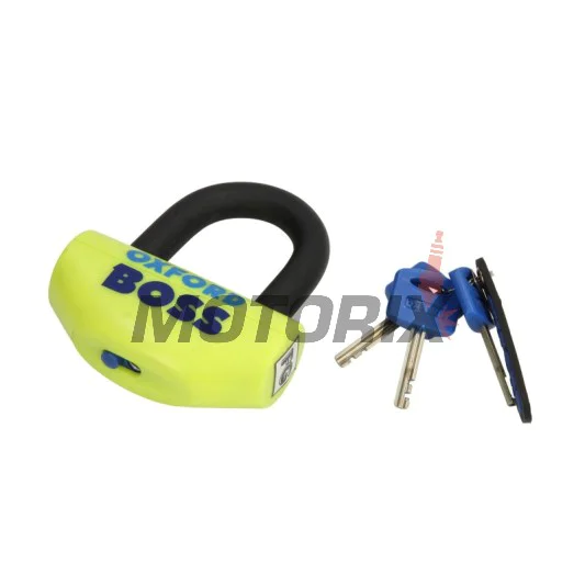 Zámek -OXFORD- Boss 12.7mm, žlutý