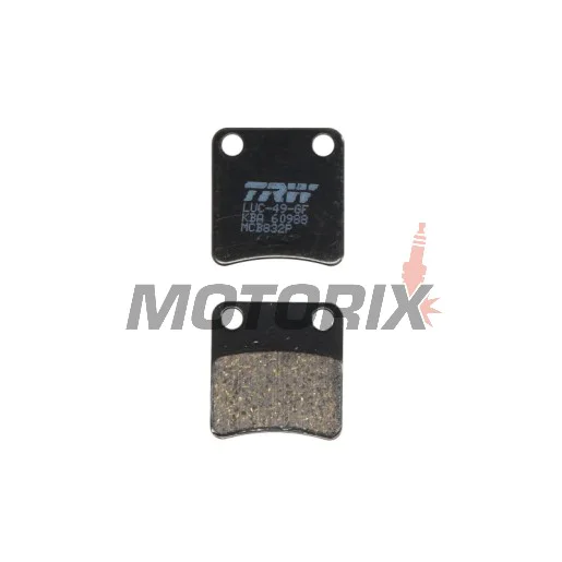 Brzdové destičky -TRW- MCB832P, Aprilia Mana/SRV, BMW C 600/650/Evolution, Honda Africa Twin/Silver Wing/Integra/VFR, Kymco Maxxer, Piaggio Carnaby/MP3 (2001-2018)