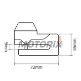 Zámek brzdového kotouče -OXFORD- Mini T 5.5mm, žlutý