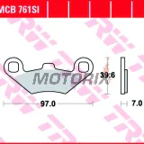 Brzdové destičky -TRW- MCB761SI, Polaris ATP, Hawkeye, Magnum, Predator, Scrambler, Sportsman, Trail Blazer/Boss, Xpedition, Xplorer 250-800 (1990-2015)